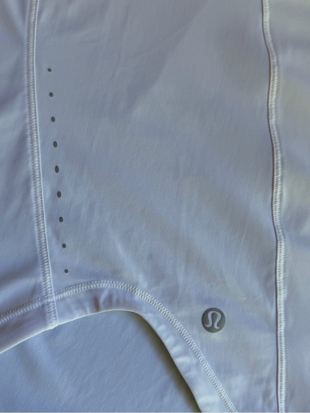 Lululemon White Mesh Yoke Run Tank Top - Picture 5 of 5